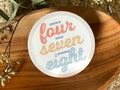 Four Seven Eight Breathing Exercise Sticker