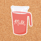 Art By Tiu - Milk Bag Sticker