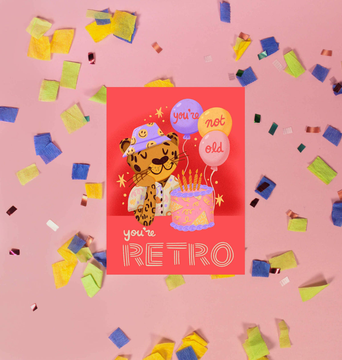 Wallflower Studio Co. - Not Old, Just Retro Birthday Card
