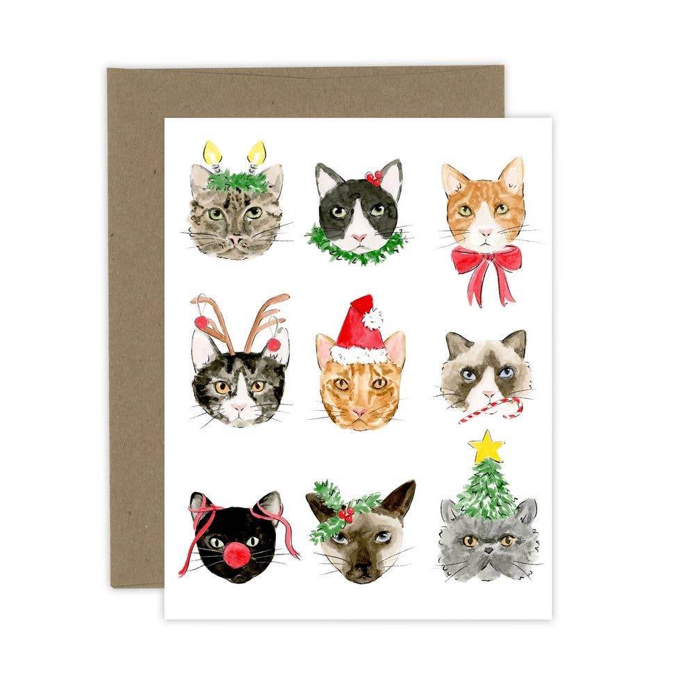 Christmas Cats Greeting Card
