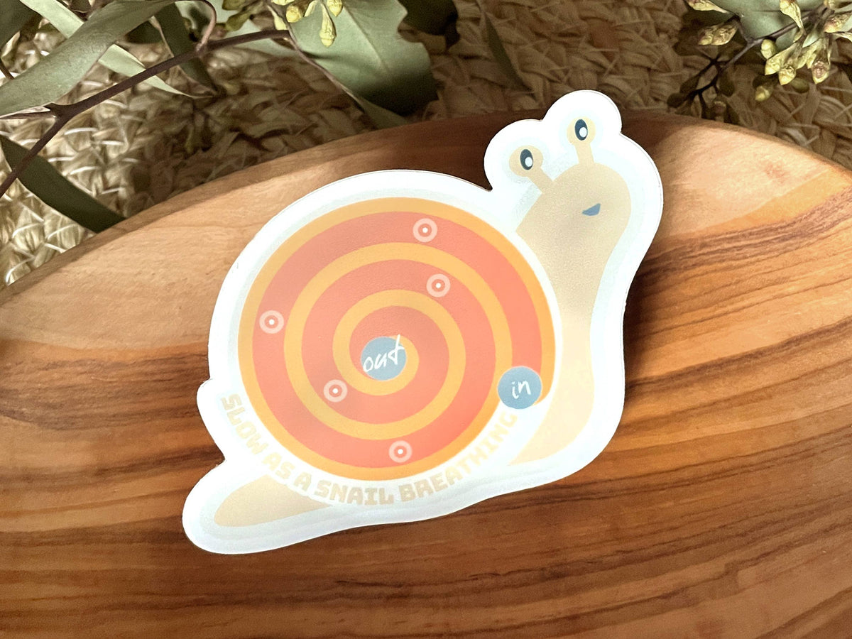 Slow as a Snail - Spiral Breathing Exercise Sticker