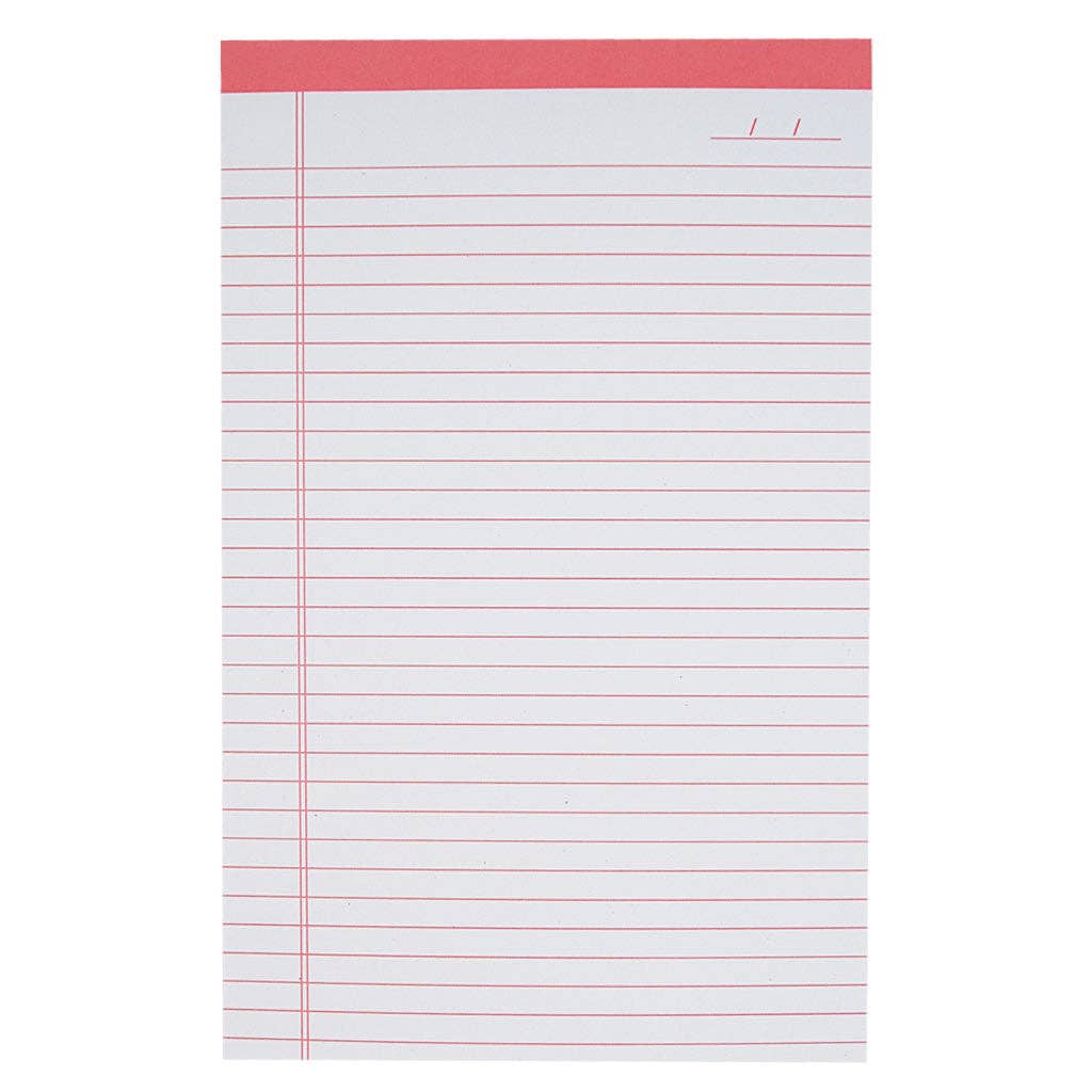 Pink Lined Notepad