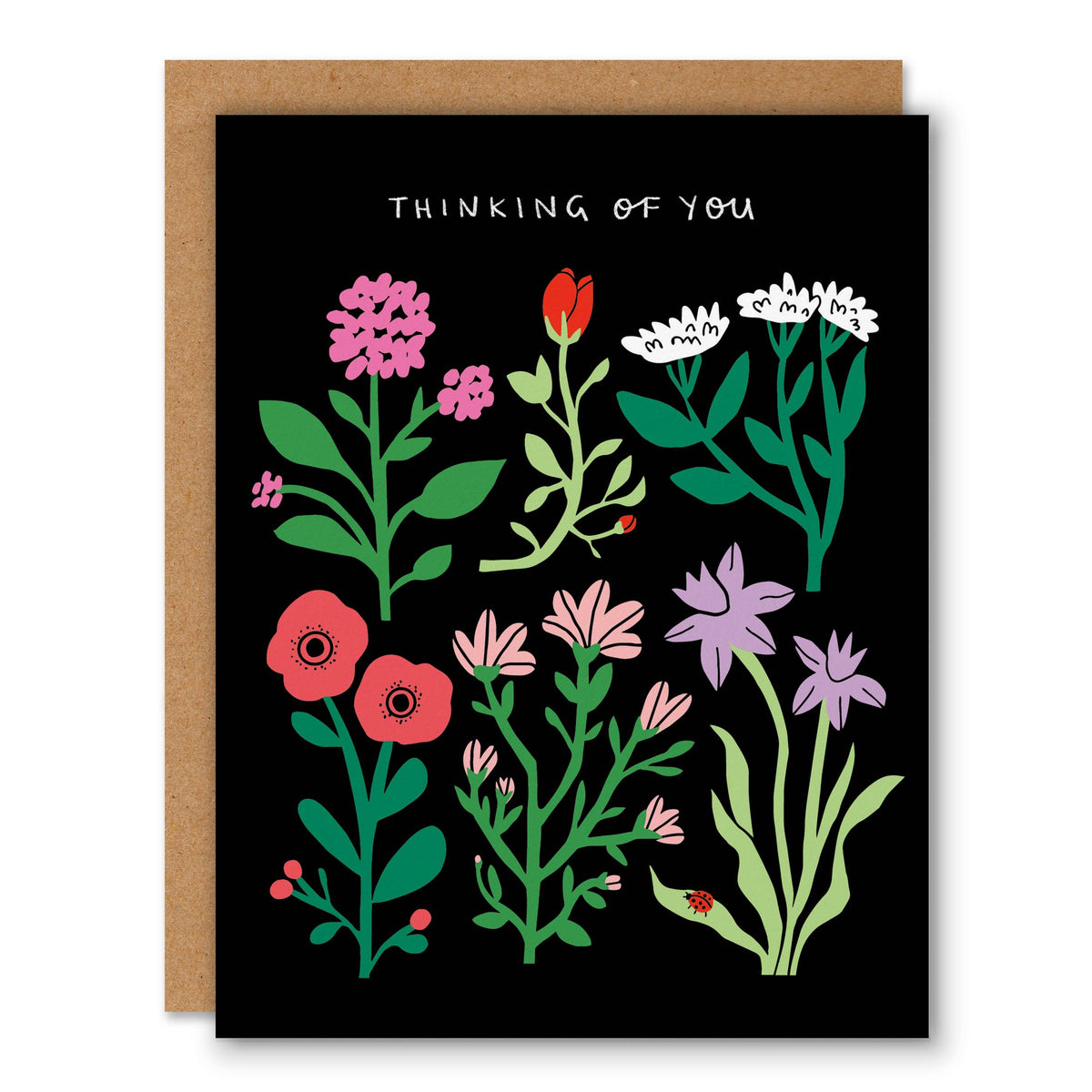 Thinking of You - Garden Flowers Greeting Card