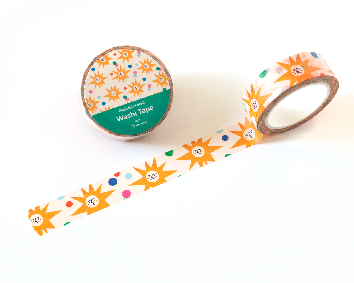 Sun Faces Washi Tape