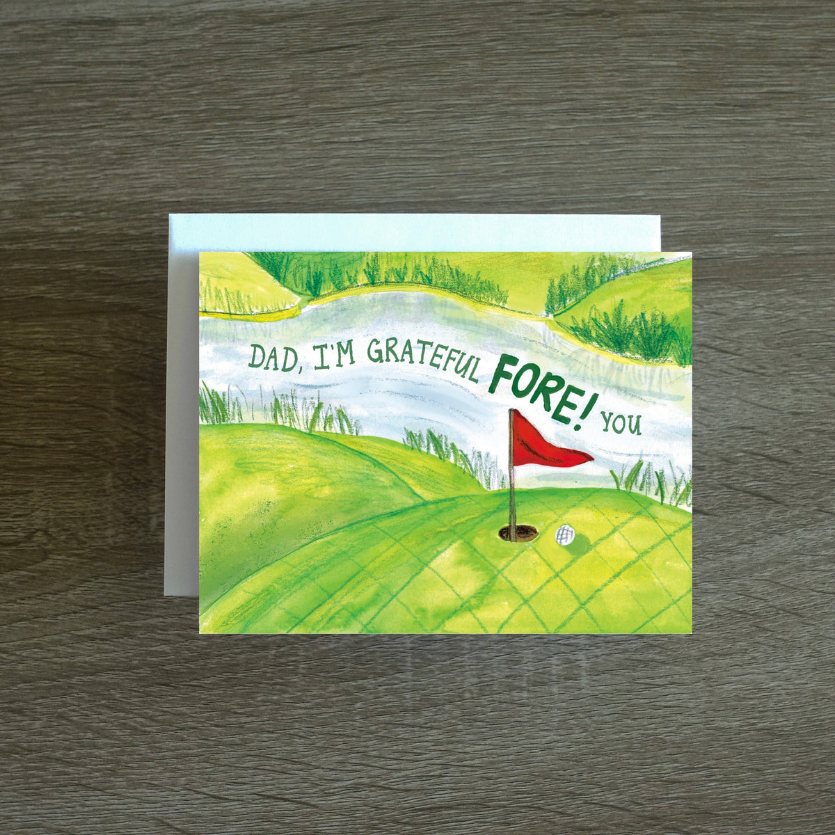 Fun Gal Studio - Grateful FORE! You - Father's Day / Dad Birthday Card
