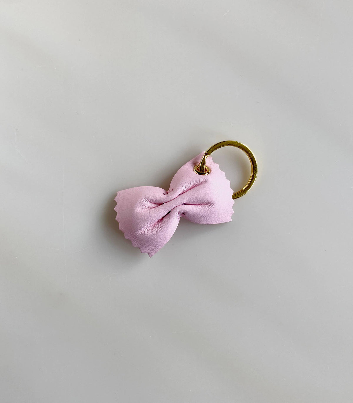 Handcrafted Leather Farfalle Keychain
