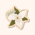Brush & Bird Paper Co. - Ontario Trillium Sticker | Provincial Flower Vinyl Decal