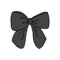 Black Coquette Bow Sticker