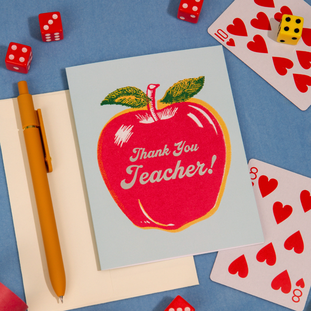 Thank You Teacher Greeting Card