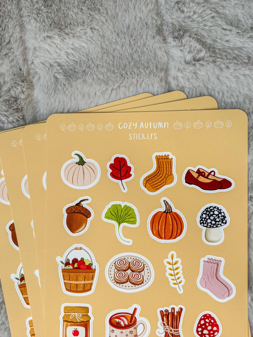 Le Petit Cashew - Cozy Autumn Planner and Journal Sticker Sheet