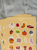 Le Petit Cashew - Cozy Autumn Planner and Journal Sticker Sheet
