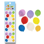 Glitter Balloons Birthday Sticker