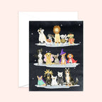 Almeida Illustrations - Spooky Pups Card: White