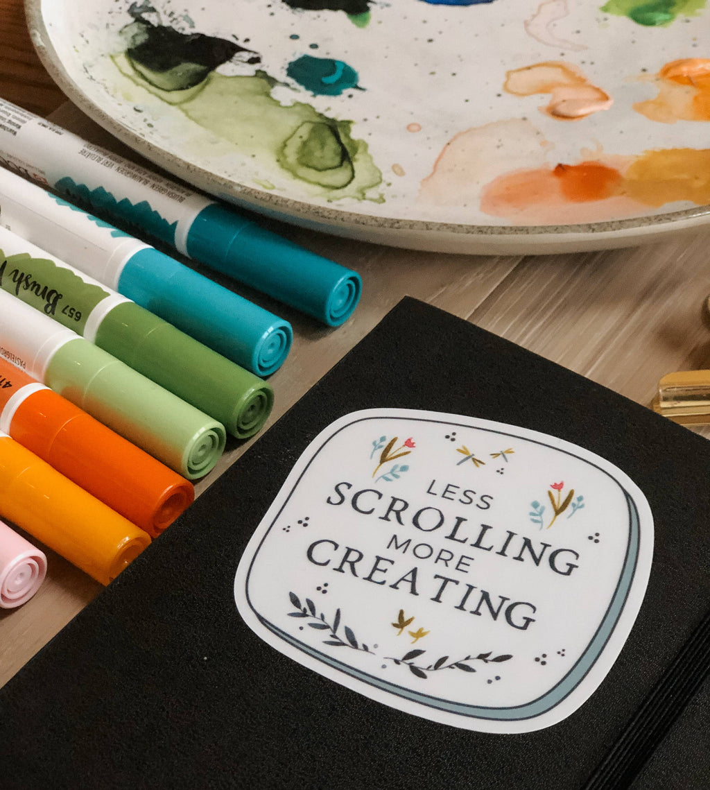 Less Scrolling Sticker