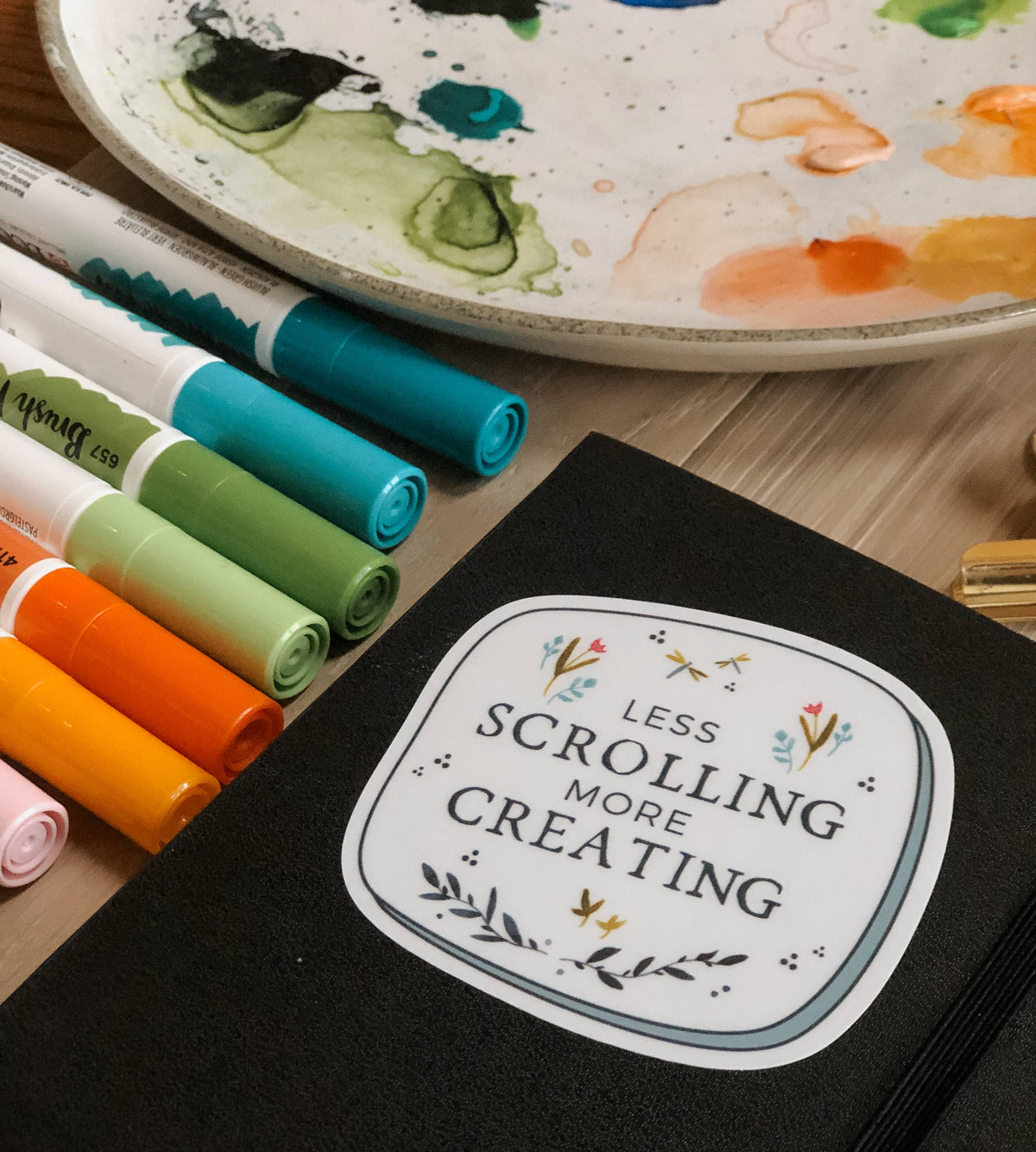 Less Scrolling Sticker