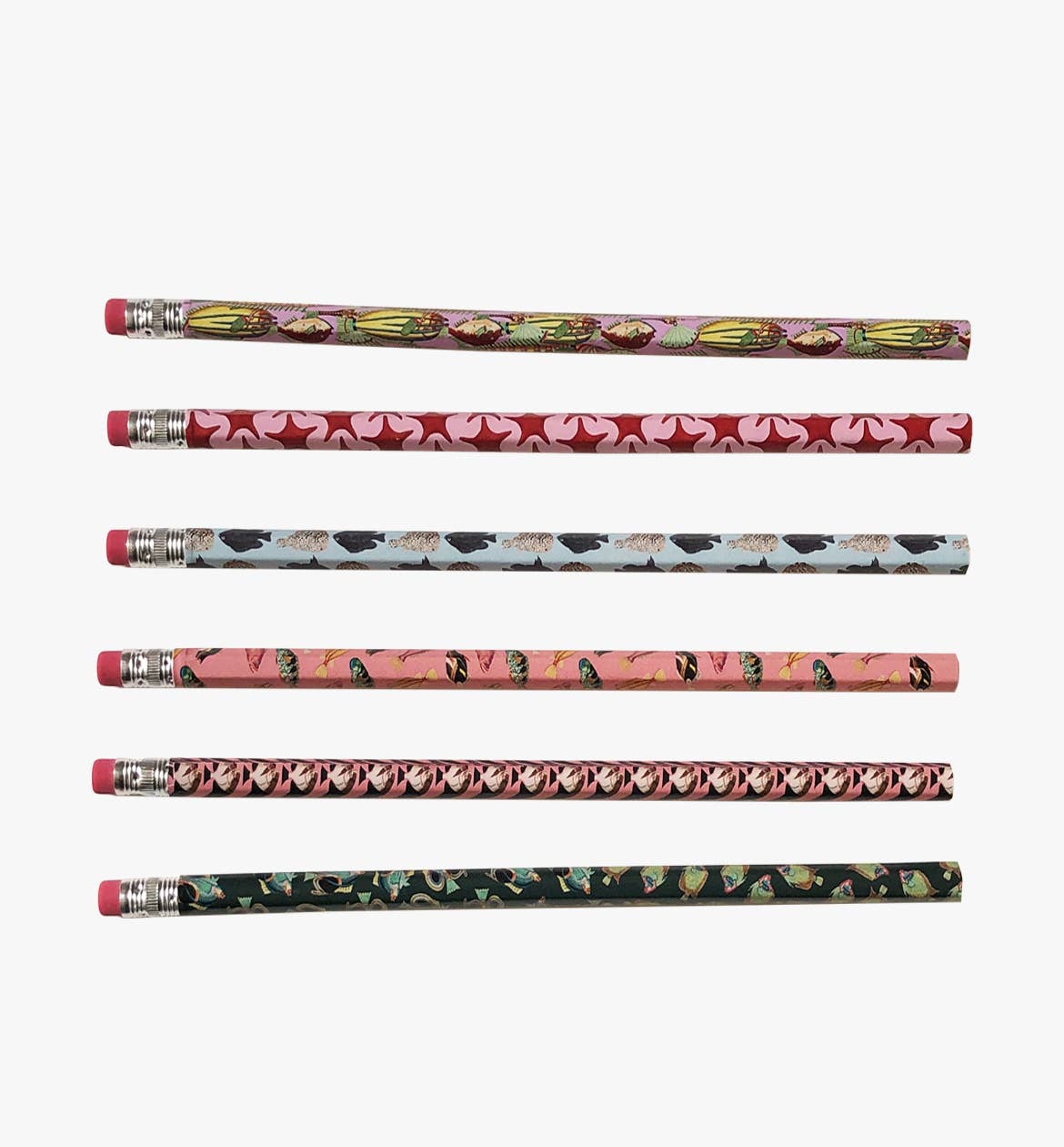 Artistry Cards - Vintage Fish-Themed Pencils – Set of 6 Unique Designs