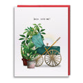 Hello Little One Greeting Card - Baby Pram