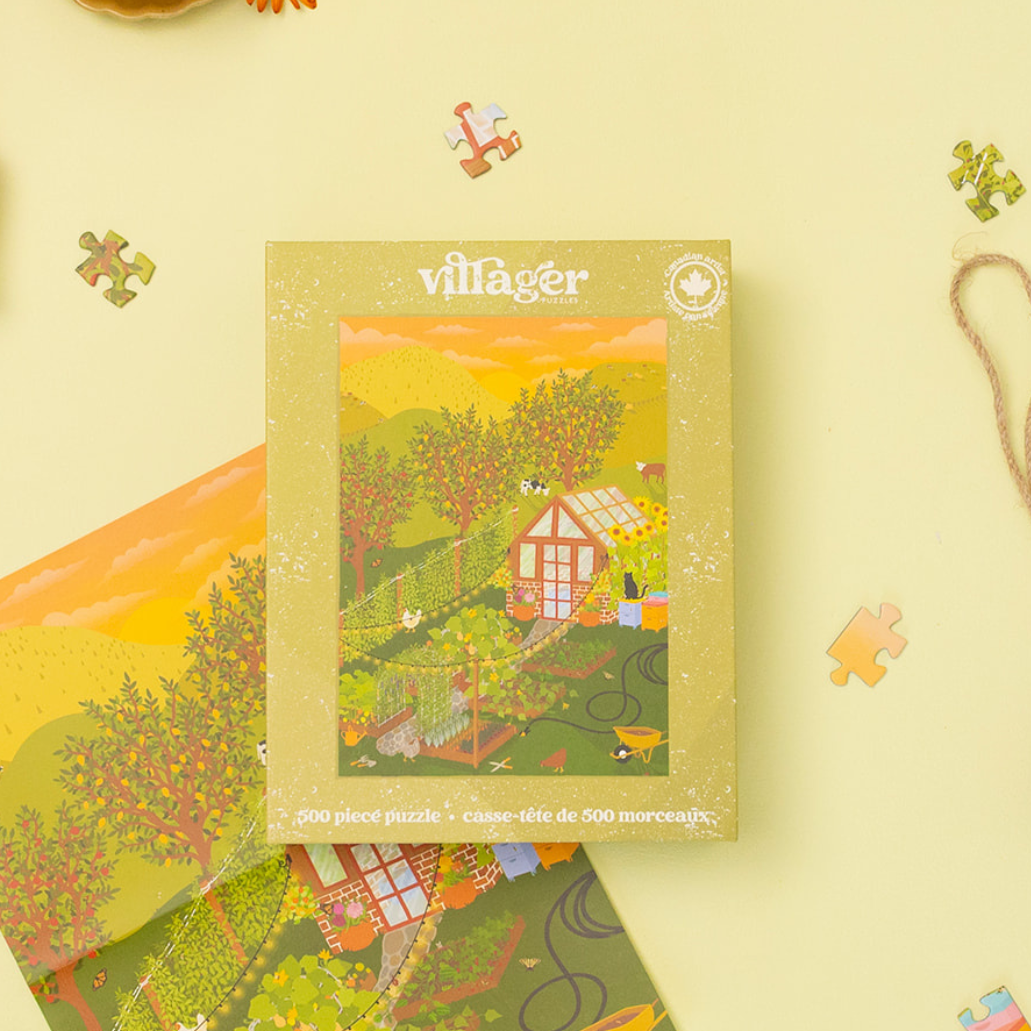 Villager Puzzles - Hobby Farm | 500-Piece Puzzle | Designed in Canada