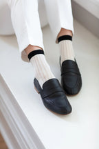 Sunday Socks - Black Stripe