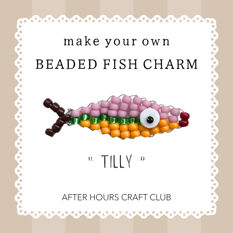 Beaded Fish Charm Craft Kit: Tilly