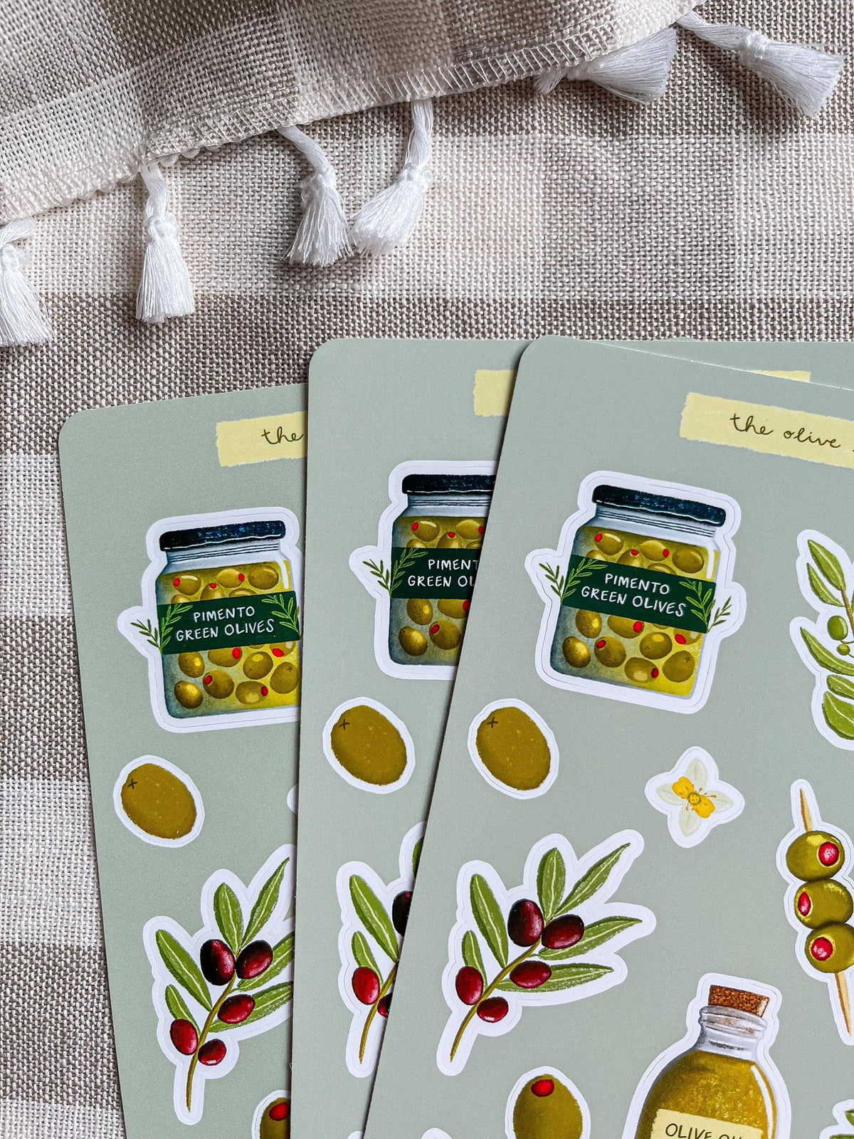 Olive Theme Sticker Sheet