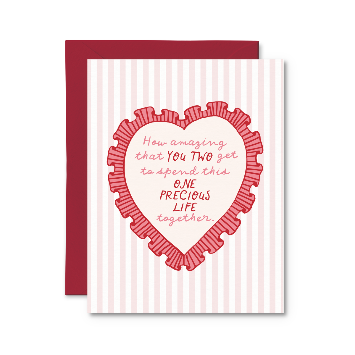 One Precious Life Together Wedding Greeting Card