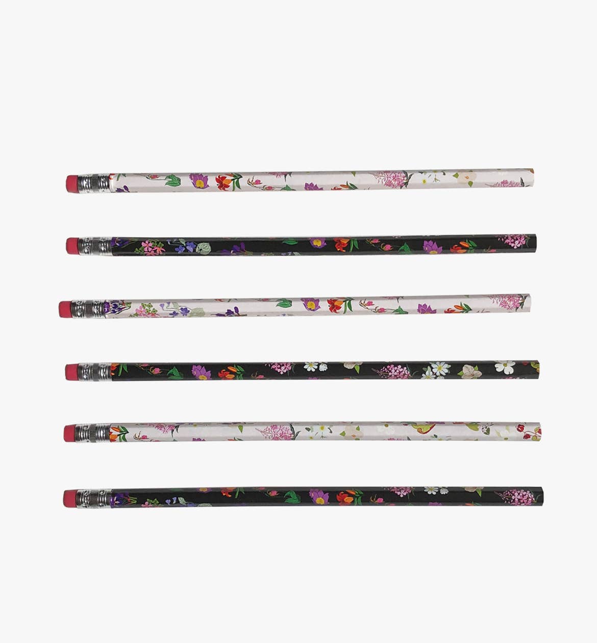 Canadian Flowers Pencils – Set of 6 Unique Designs