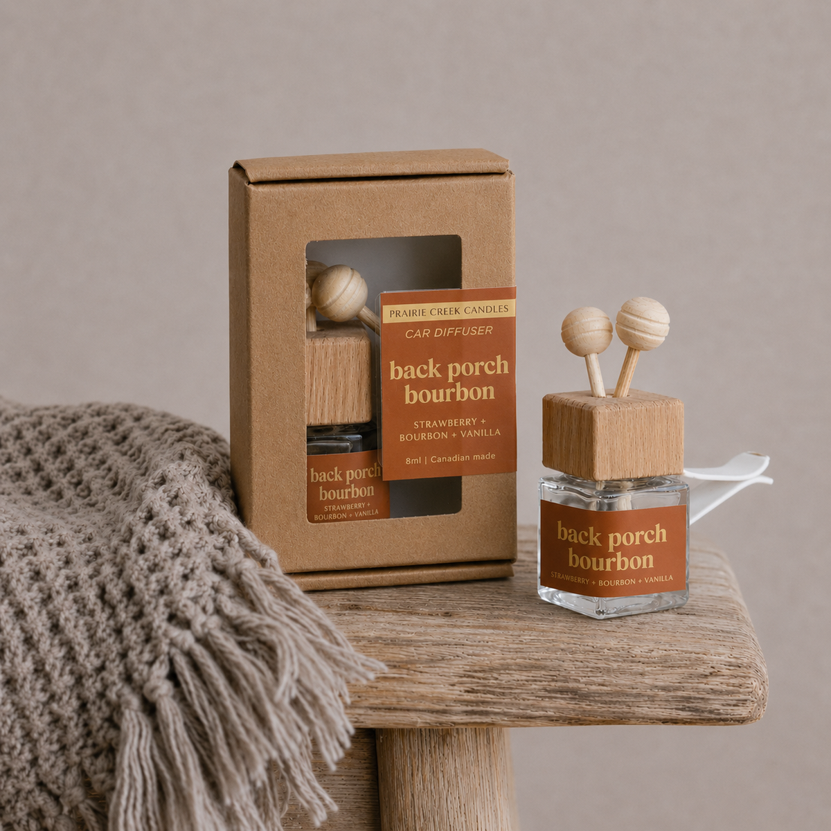 Back Porch Bourbon Vent Clip Car Diffuser