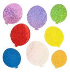 Glitter Balloons Birthday Sticker