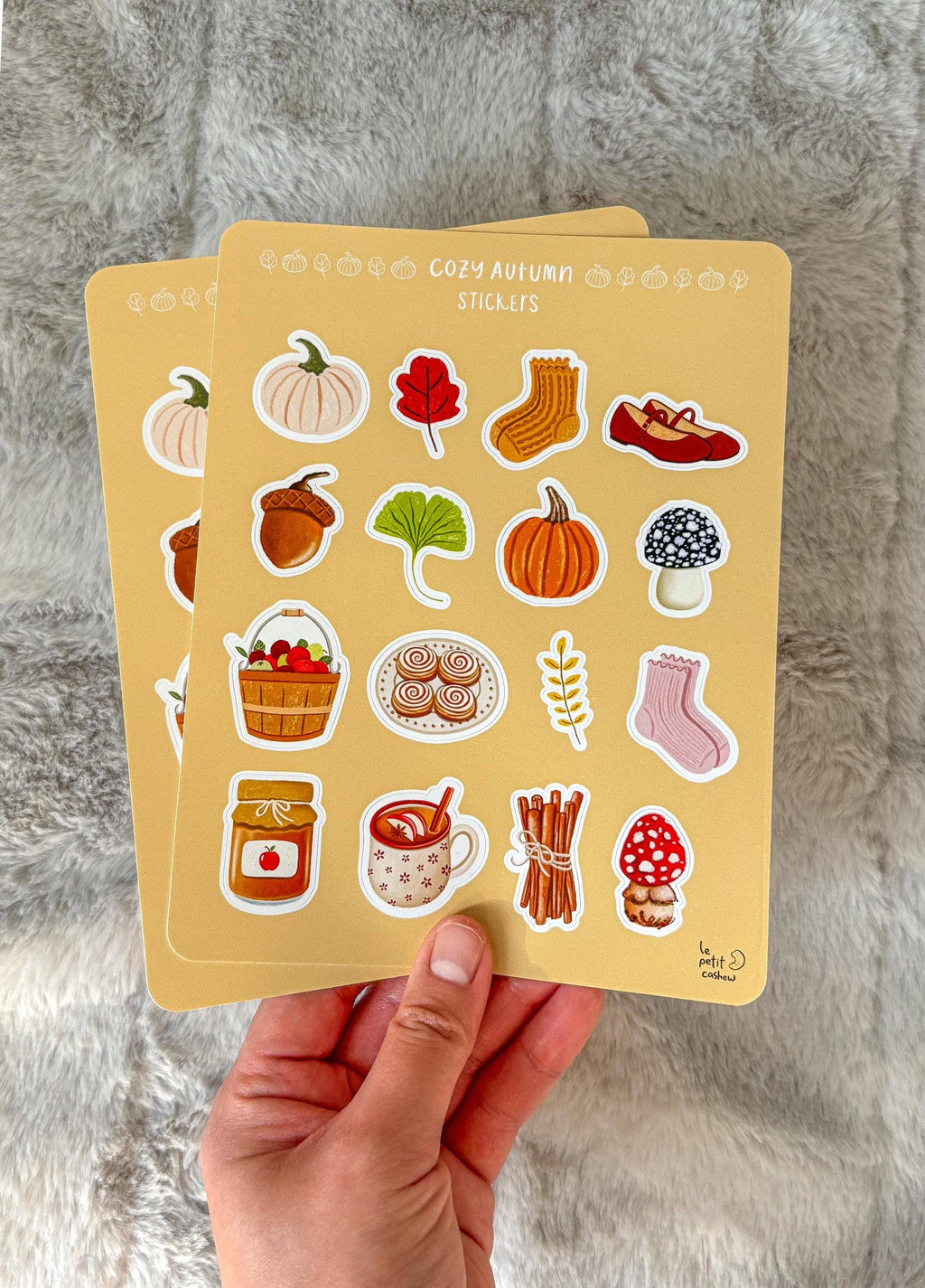 Le Petit Cashew - Cozy Autumn Planner and Journal Sticker Sheet