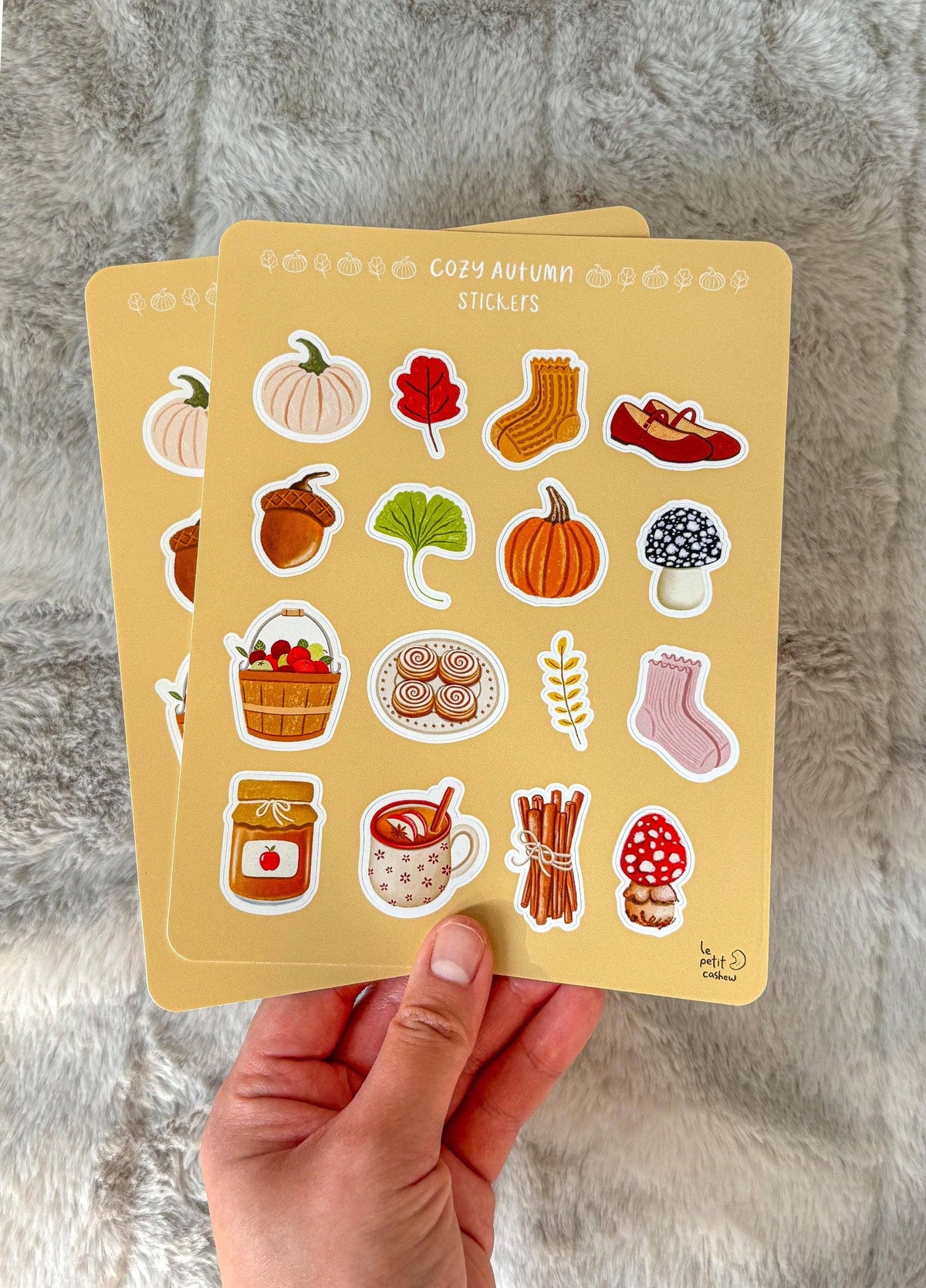 Le Petit Cashew - Cozy Autumn Planner and Journal Sticker Sheet