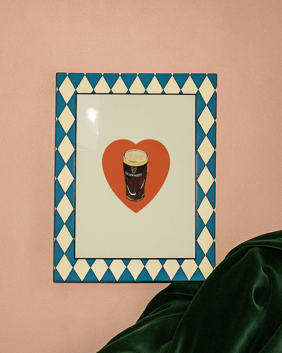 Guinness Heart Art Print: 8x10