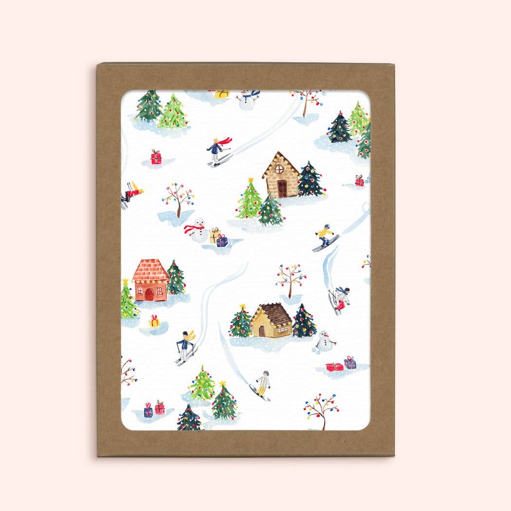 Mountain Village Card | Boxed Set of 6