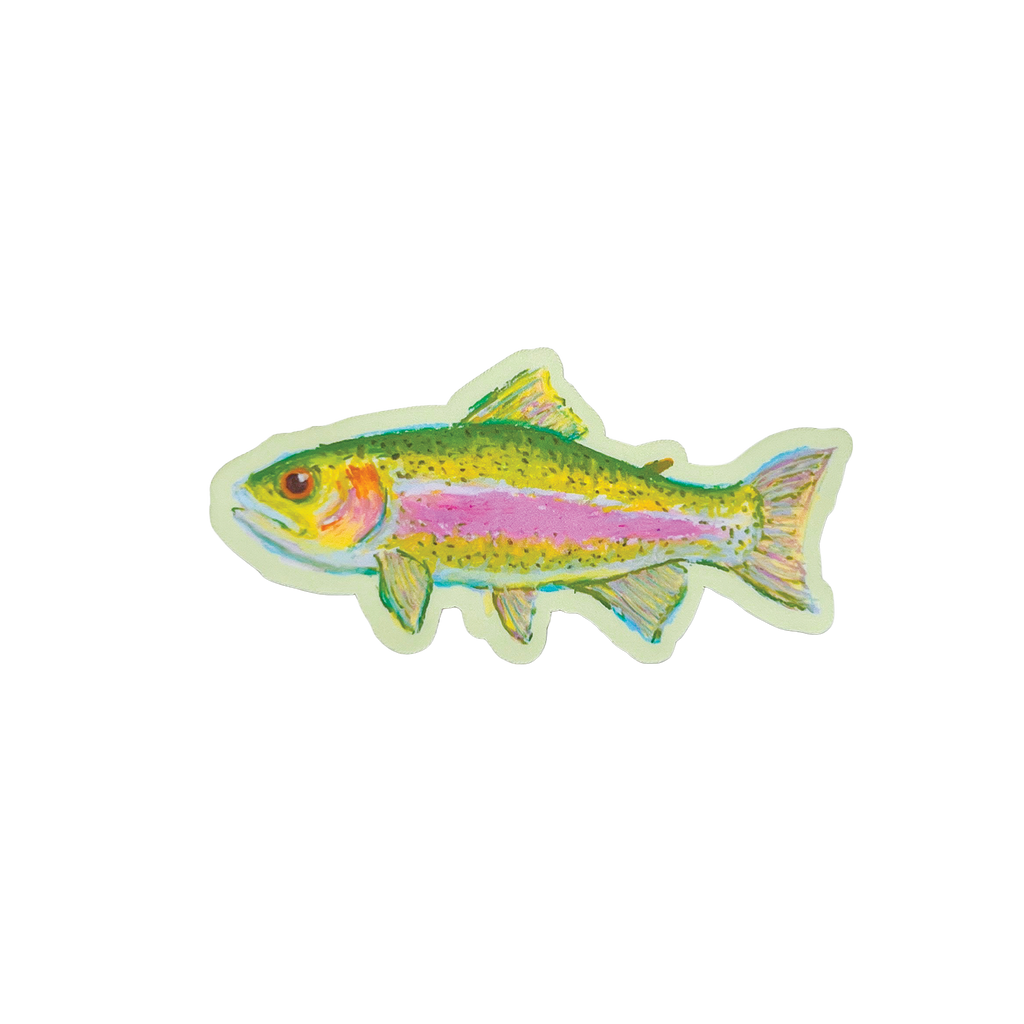 Janine Payne Illustrations - Rainbow Trout Sticker