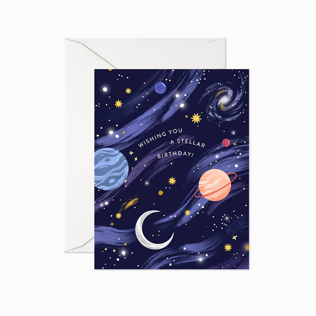 Wishing You a Stellar Birthday Greeting Card