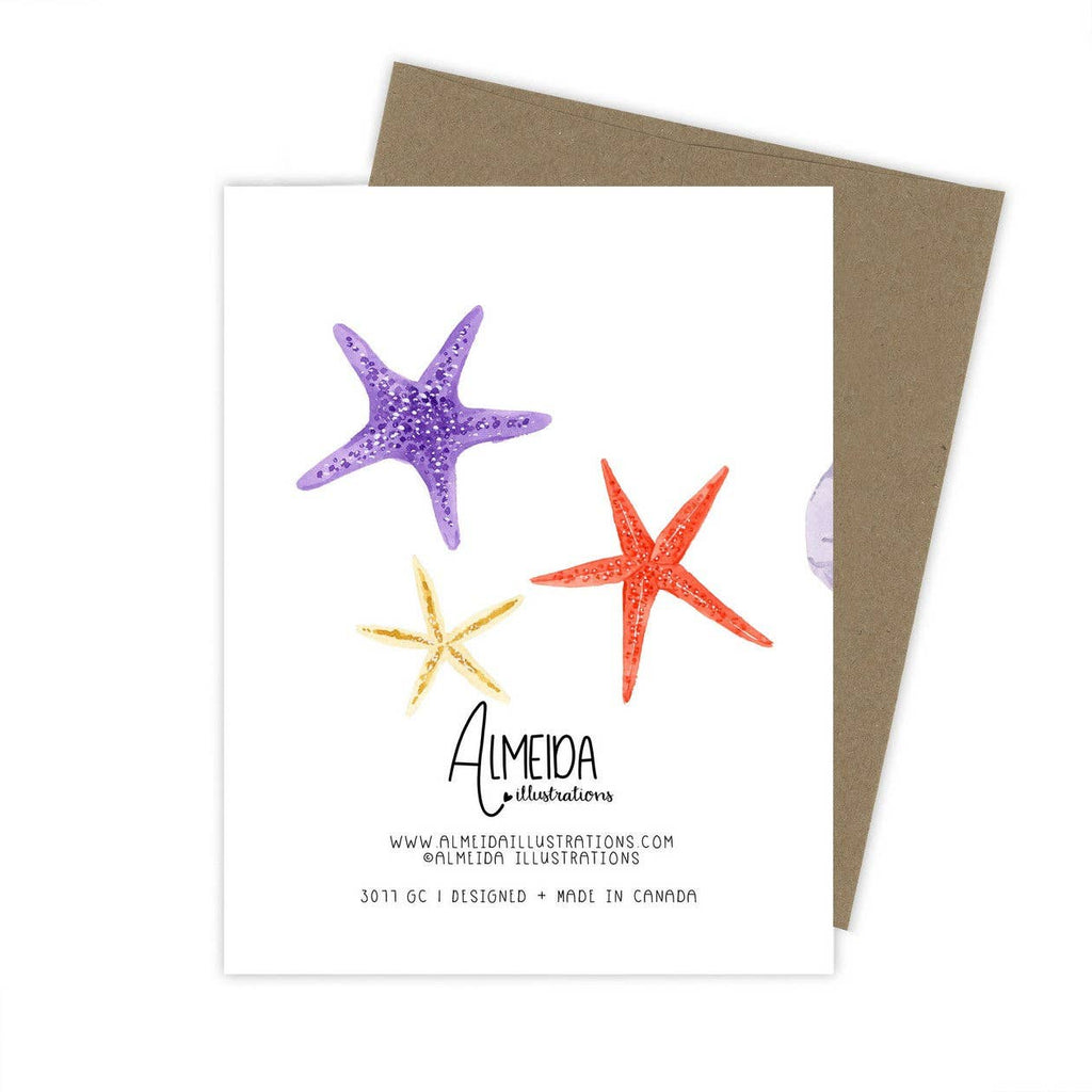 Happy Birthday Shells Greeting Card