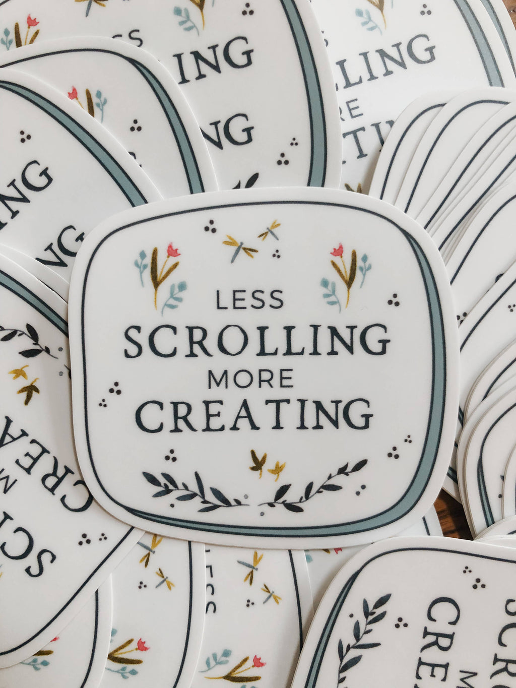 Less Scrolling Sticker