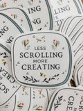 Less Scrolling Sticker
