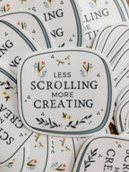 Less Scrolling Sticker