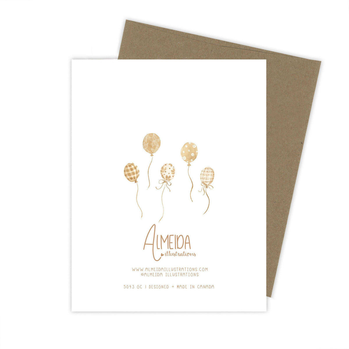 Baby Shower Balloons Greeting Card