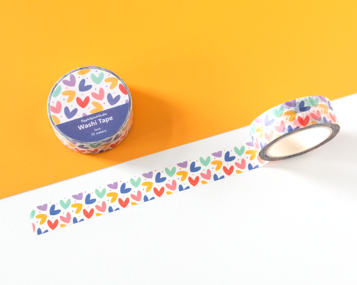 Colorful Heart Washi Tape