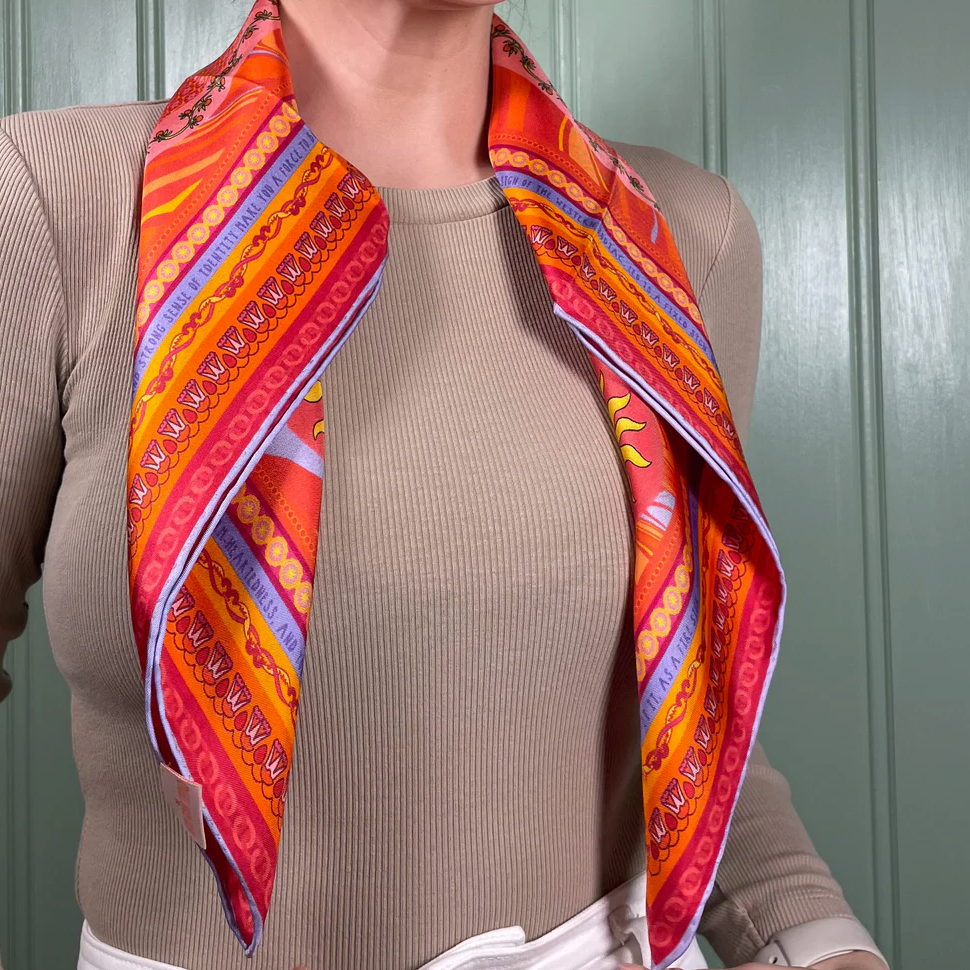 Leo Silk Scarf