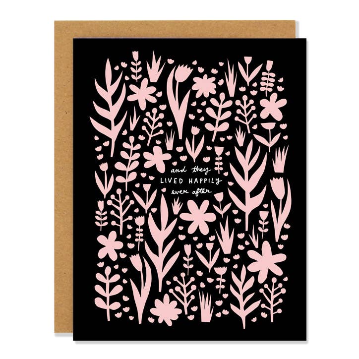 And They Lived Happily Ever After - Wedding Greeting Card