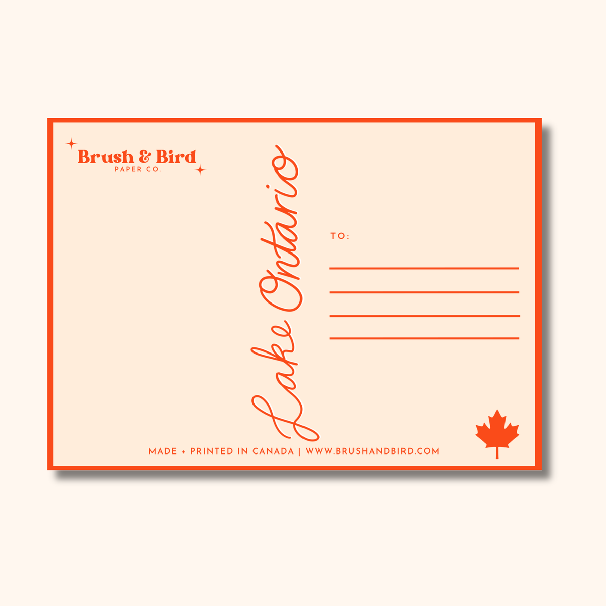 Lake Ontario Postcard | Canada Great Lakes Souvenir 5x7 Postcard