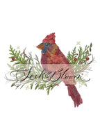 Seek & Bloom Creative Co. - Cardinal Pressed Flower Print