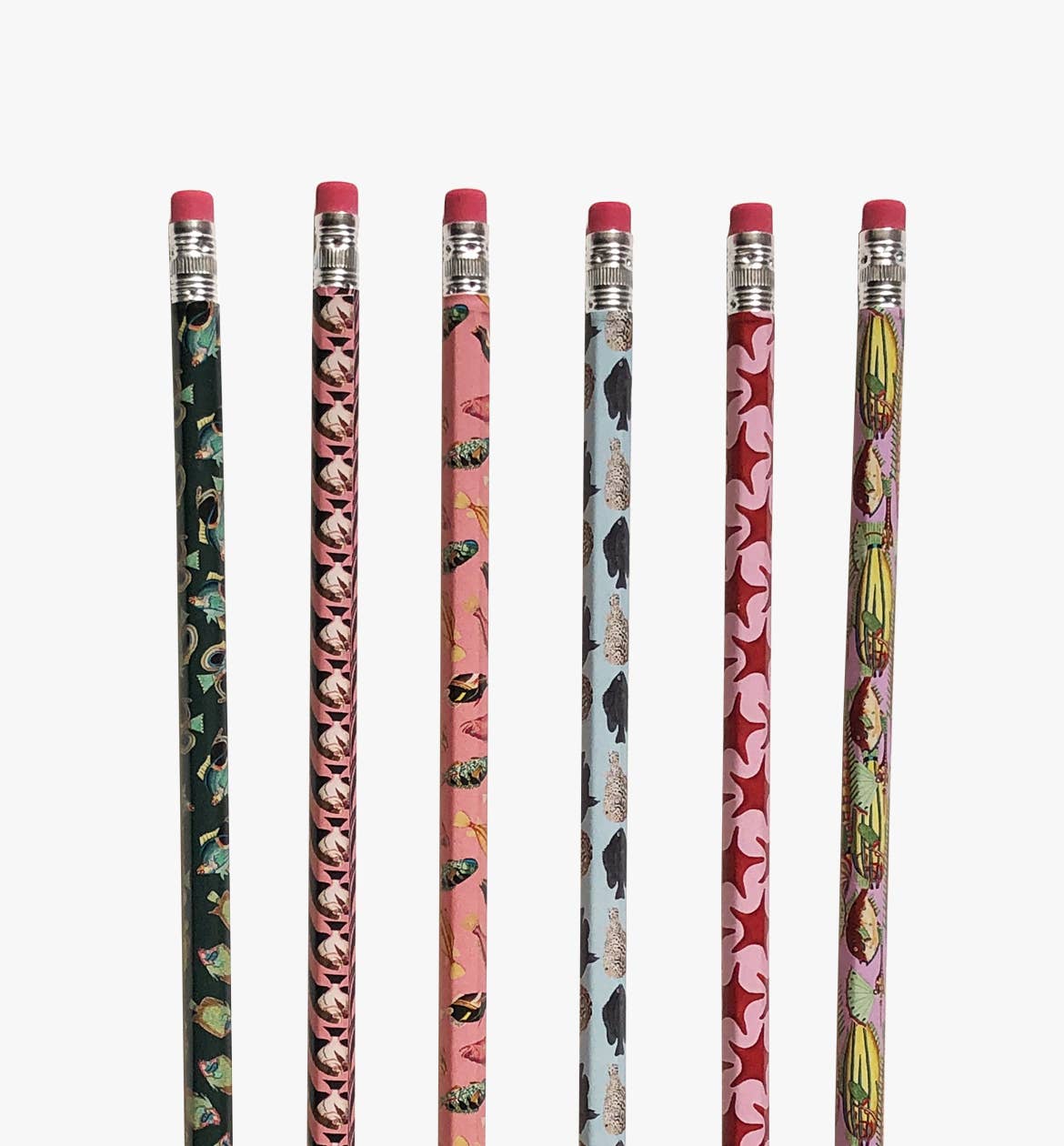Artistry Cards - Vintage Fish-Themed Pencils – Set of 6 Unique Designs