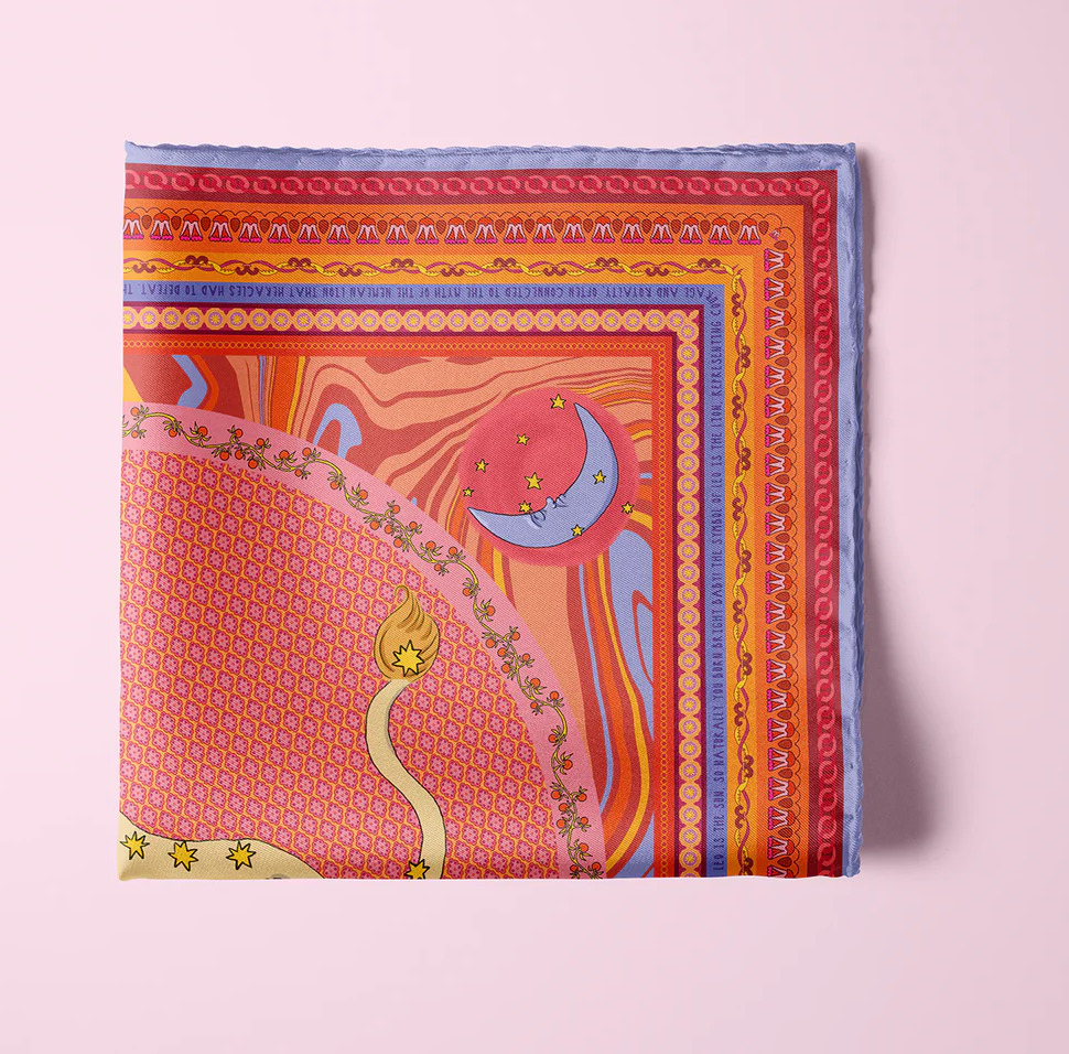 Leo Silk Scarf