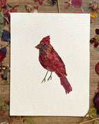 Seek & Bloom Creative Co. - Cardinal Pressed Flower Print