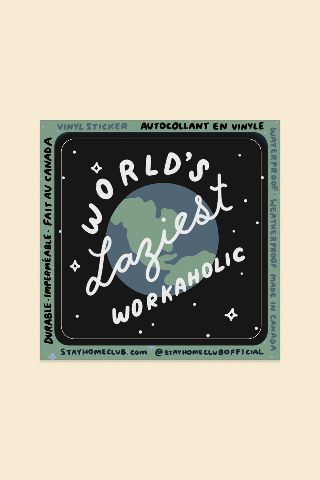 Workaholic Sticker