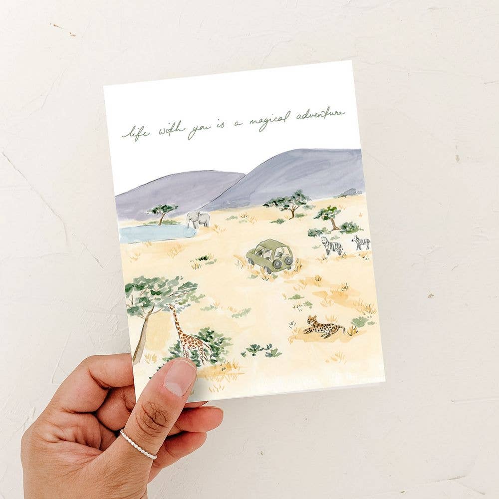 Life with you is a Magical Adventure - Love Greeting Card
